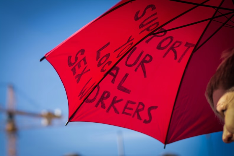 Sex workers support umbrella